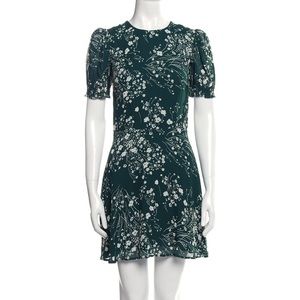 Reformation green floral dress